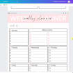 4 Editable Weekly Planner, ADHD Planner Printable, Canva Template ...