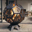 Fireball With Lid. Digital Product, Files DXF, SVG for CNC, Plasma ...
