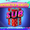 Animated Sub Notification Emote: Twitch, Discord, Youtube (GIF) - Etsy