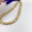 Natural GOLDEN South Sea Cultured Pearl Strand / Necklace 