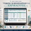Employee Training Tracker & Training Planner Spreadsheet:… product video 2