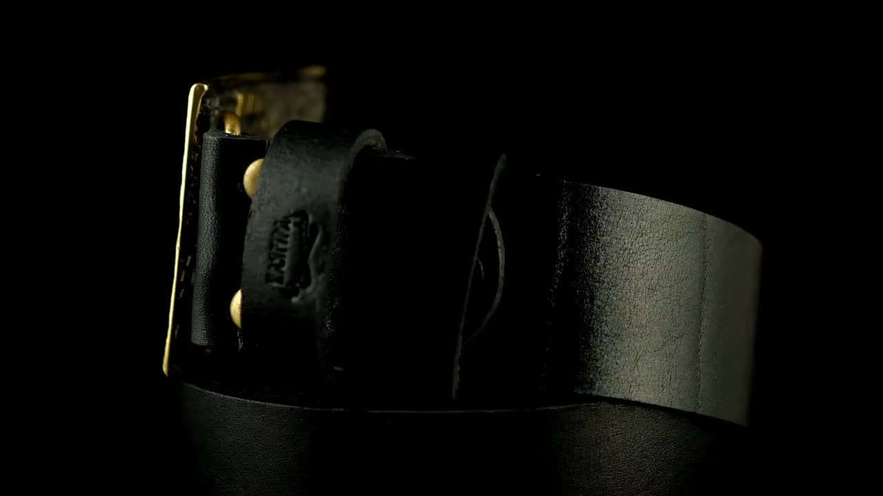 Ceinture Médiévale En Cuir Pleine Fleur - Boucle En étain Triangles Entrelacés - Style Renaissance