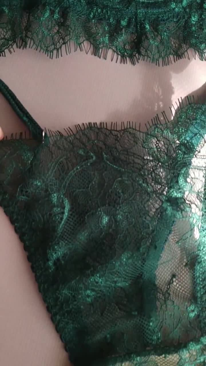 Conjunto de lencería verde esmeralda Icon de Dorina