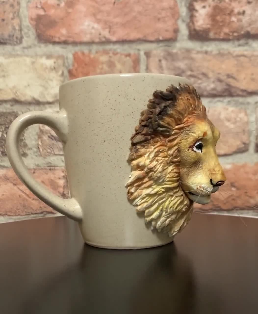 3D Lion Mug Design