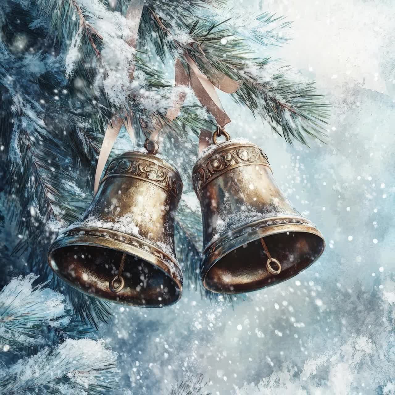 christmas bell free printables ** #christmasart #christmasdesign, image size:1280x1280