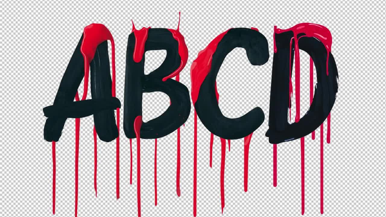 Alfabeto spaventoso, alfabeto orribile, file stampabili, supplemento disegni di vampiri, 36 PNG sfondo trasparente video poster