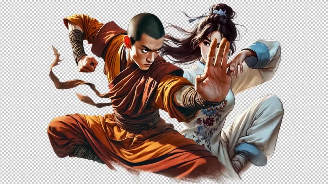 Kung Fu Clipart: Martial Arts PNG Illustrations (29 Transparent Backgrounds) video poster