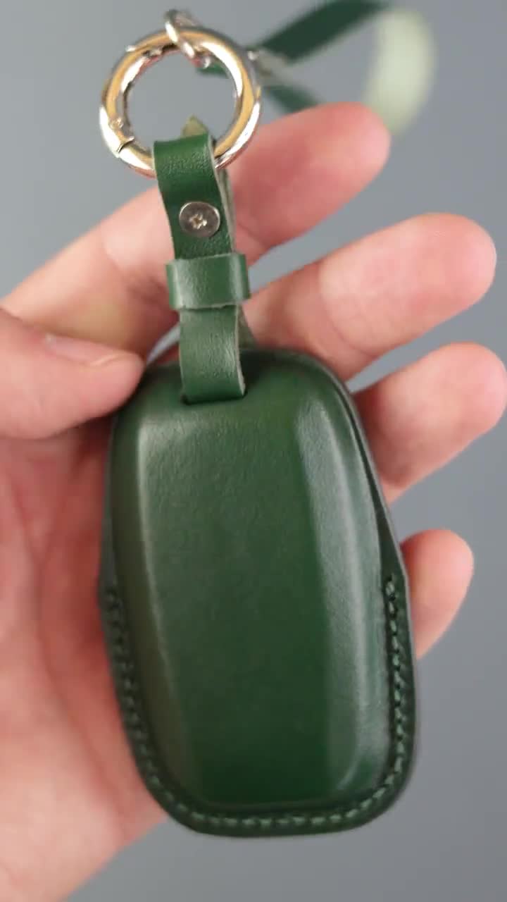 Custodia Portachiavi In Pelle Bovina Per Chrysler Pacifica (2017-2021) E Voyager (2020-2021). Protezione Completa, Cucita A Mano.