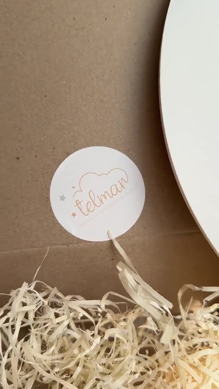 Juego de luces nocturnas personalizadas: lámparas de pared LED personalizadas para la habitación de tu bebé. Regalo para bautizo, primer cumpleaños, baby shower o llegada de un recién nacido. video poster