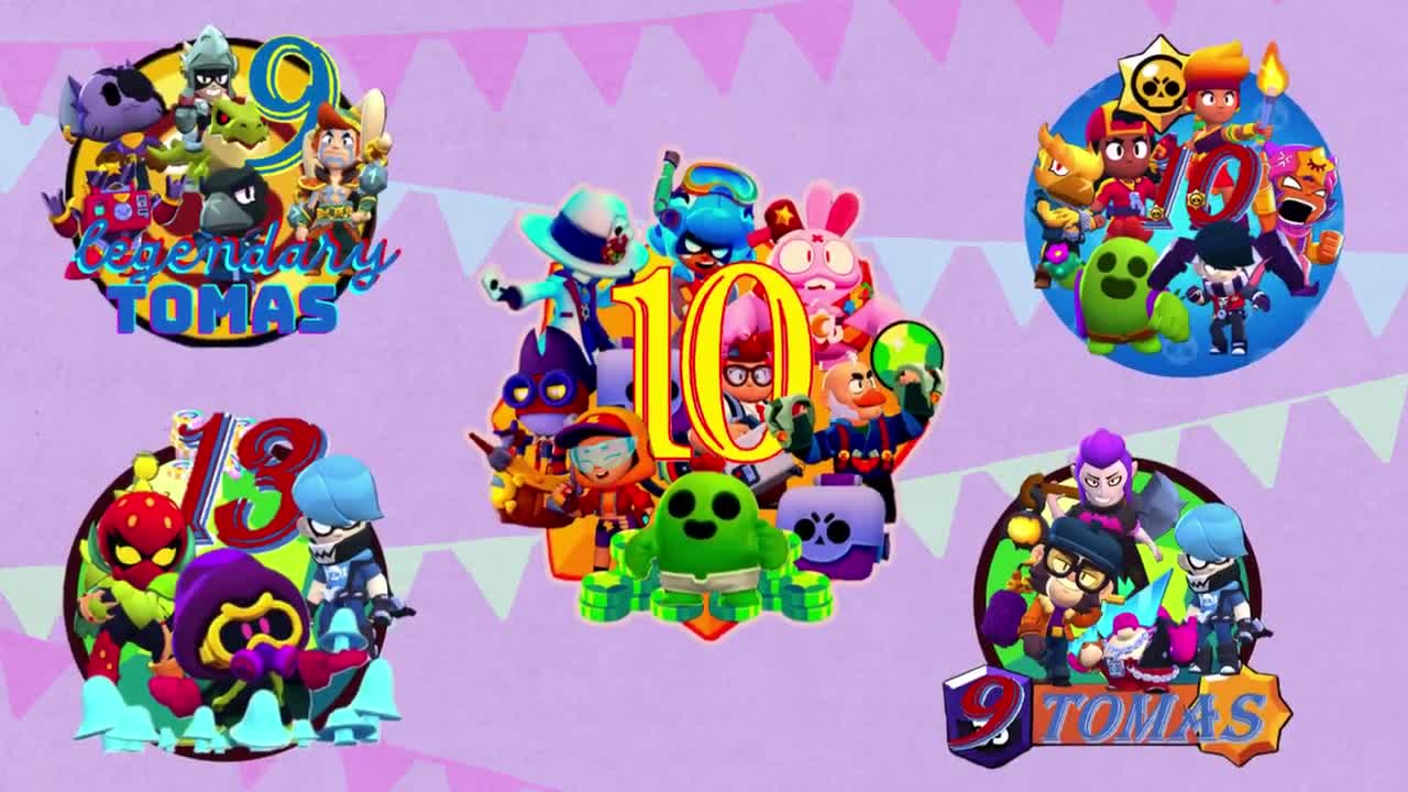 brawl stars cake topper, brawl stars cupcake toppers. Digital file