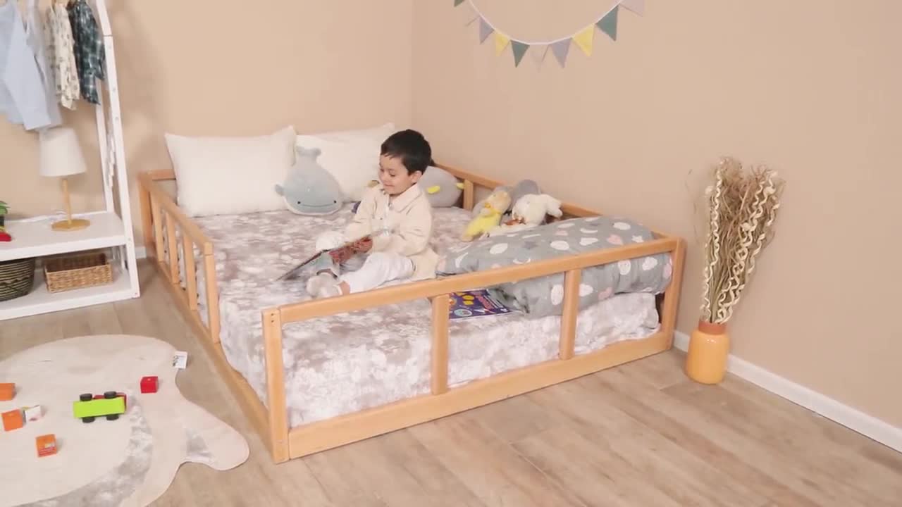  Barandilla de cama para niños pequeños de 77 pulgadas