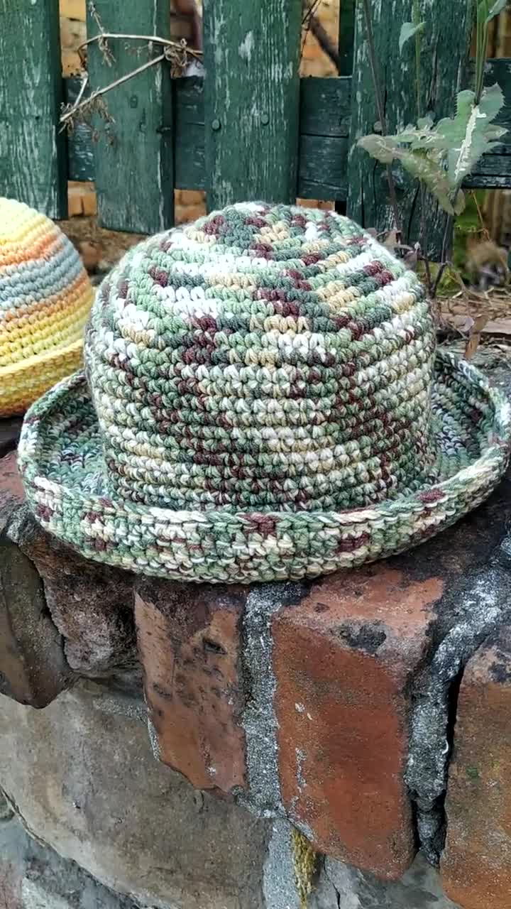 Bucket Hat Man Women Bucket Hat Crochet Bucket Hat Unisex Bucket Hat  Festival Hat Fisherman Hat Brim Hat Man Knit Bucket Hat -  Canada