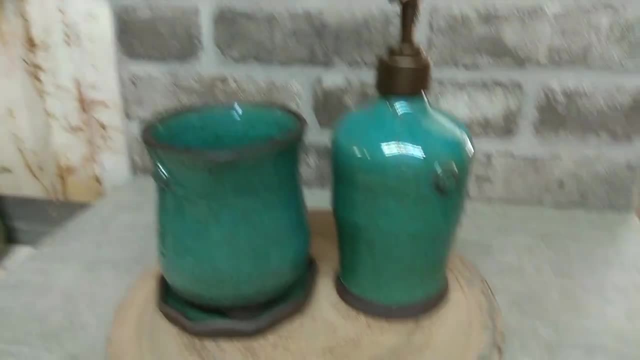 Set Accessori Bagno Verde IMAVO - 8 Pezzi Con Portaspazzolino, Portasapone, Cestino E Scopino WC - Foto 12