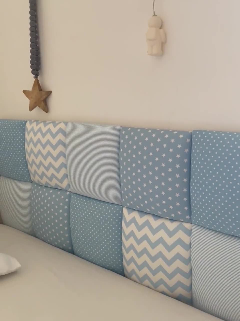 Azulejos de pared acolchados, paneles de almohadas de pared en 9