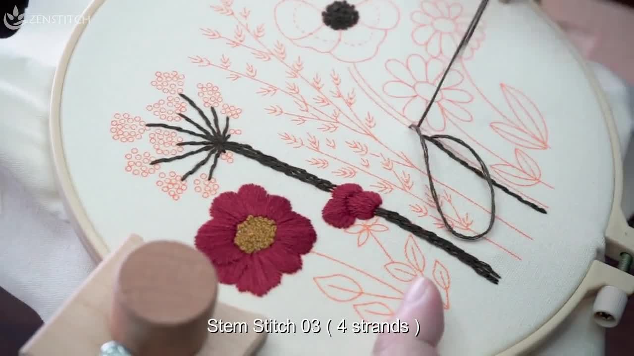 DIY Embroidery Kit Beginner,beginner Embroidery Kit,flowers