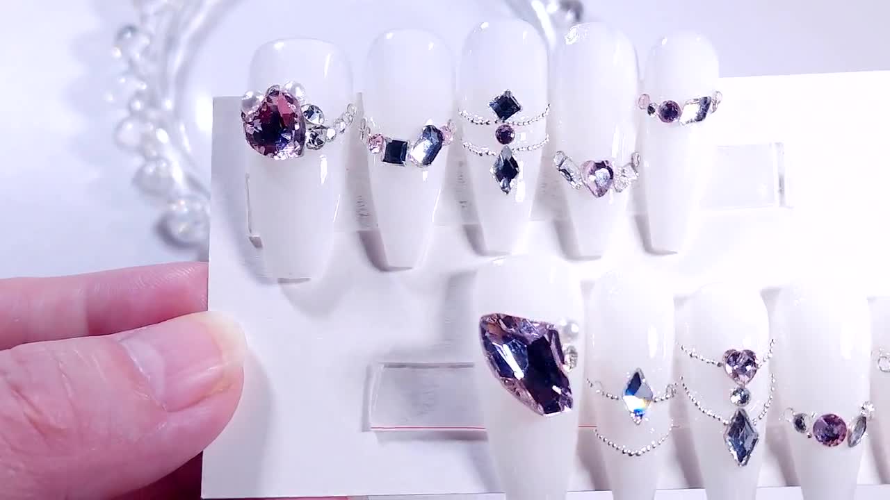 20 Pack Crystal Rhinestones for Nails, Nail Rhinestones, 3D Crystal  Rhinestones, Flatback Crystal Rhinestones, Iridescent 