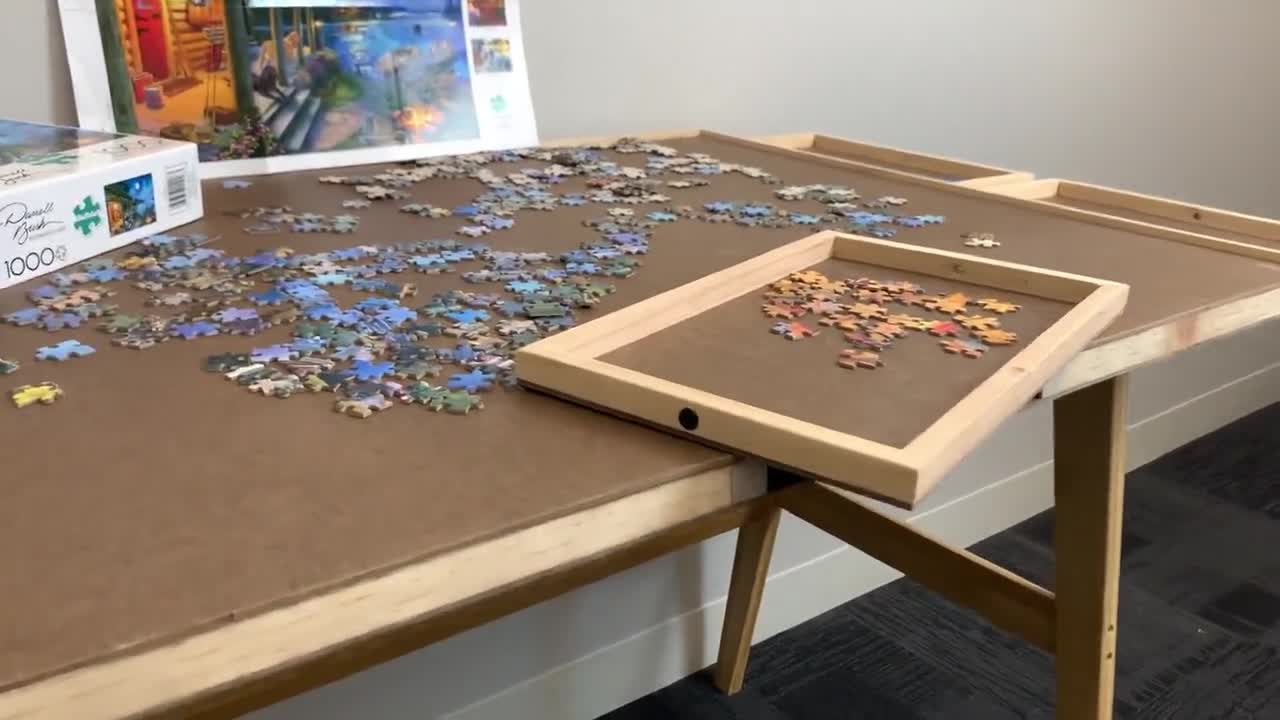 Tableau de puzzle, table de puzzle de 1 500 à 2 000 pièces avec