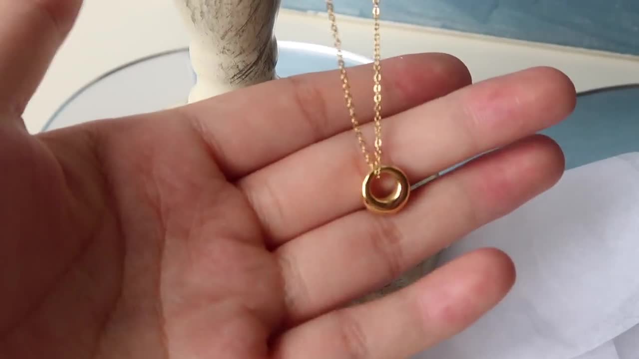 Necklaces Lover / 18K Gold Circle Necklace Gold Pendant -  Denmark