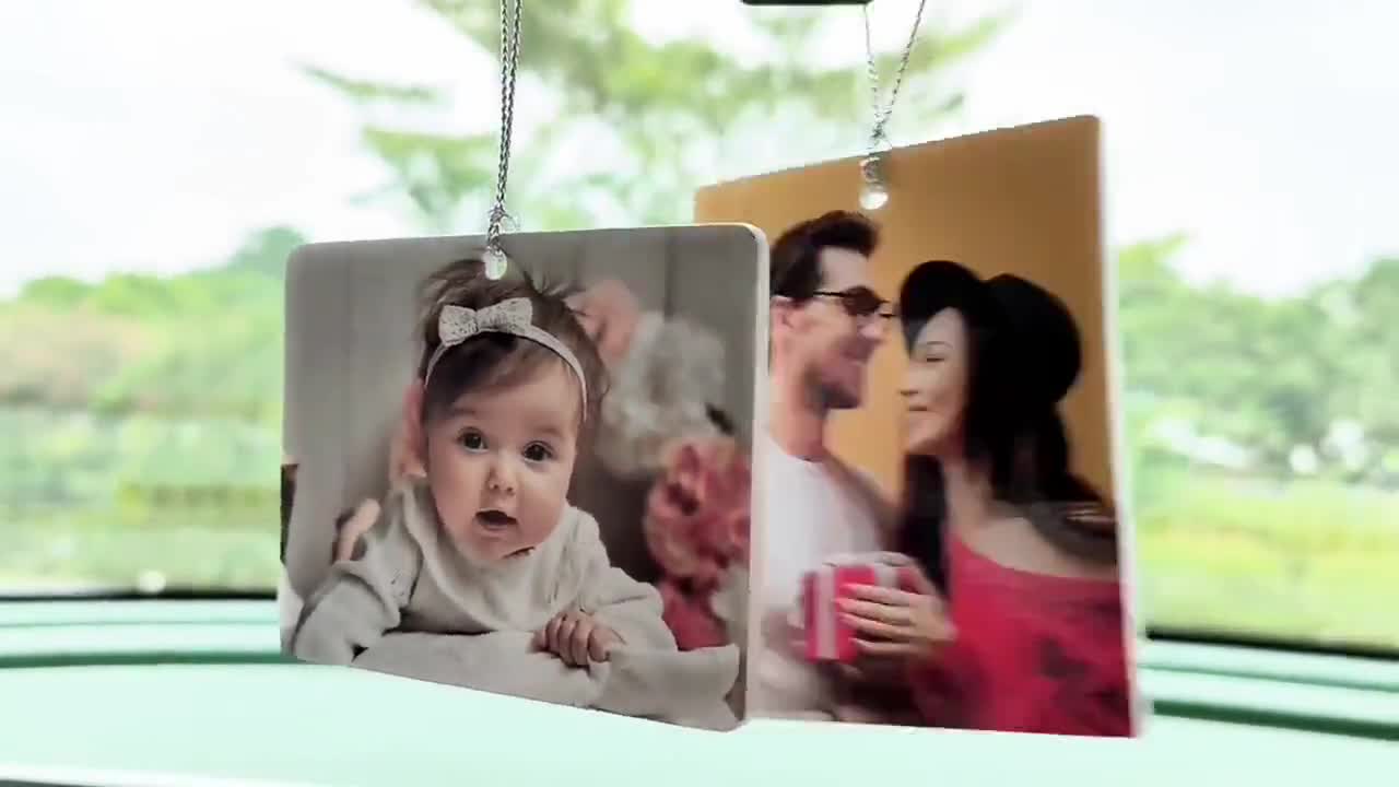 Custom Car Air Freshener Car Scent Custom Car Freshie Personalized Car Accessories Picture Car Air Fresheners Driving Test Pass Gift Holiday video poster