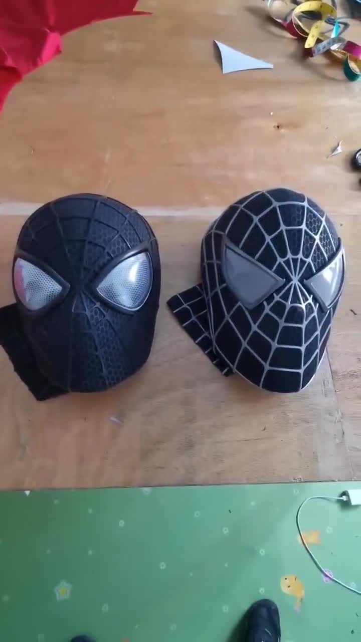 Máscara Spiderman en tela con ojos acrílicos sin faceshell – Todo  Accesorios Colombia