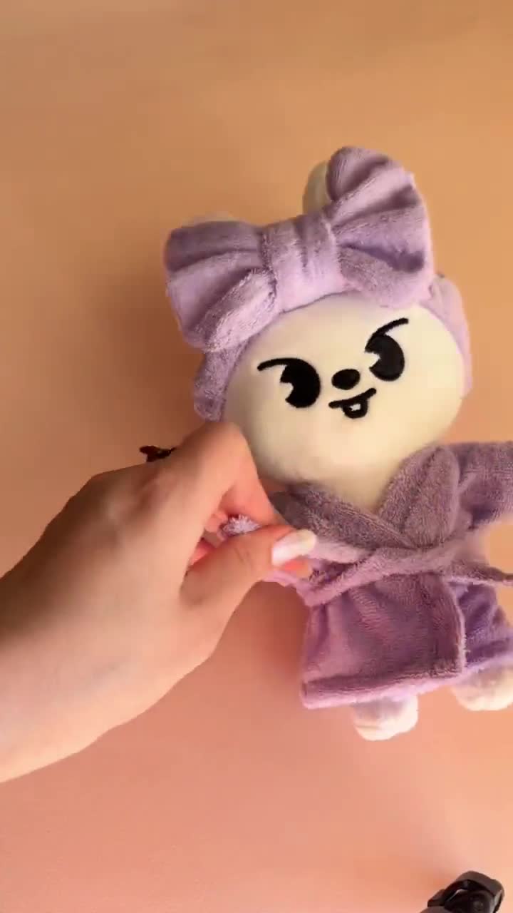 Bathrobe Set for Skzoo, Stray Kids Plushies Clothes, Skzoo Clothes