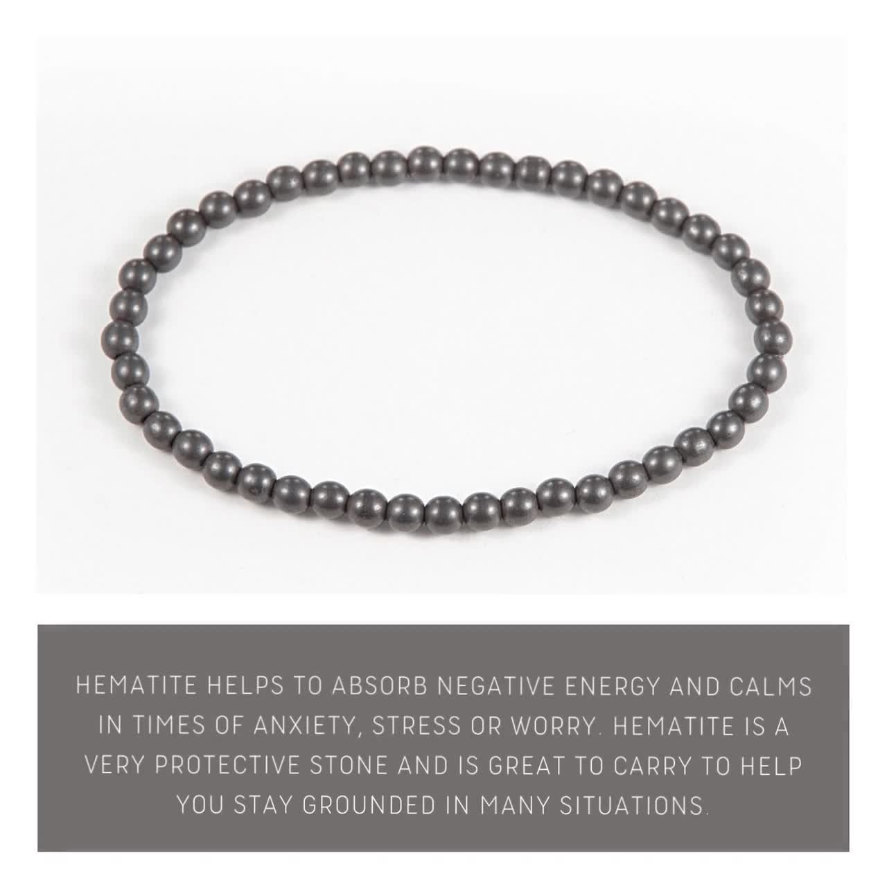 Matte Hematite Bracelet