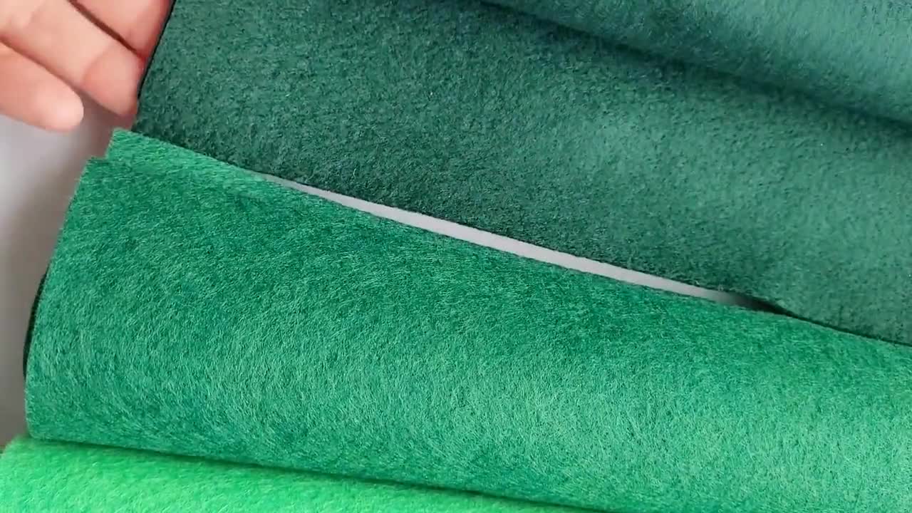 MOSS Green Wool Felt, Merino Wool Blend Felt, Wool Felt Yardage