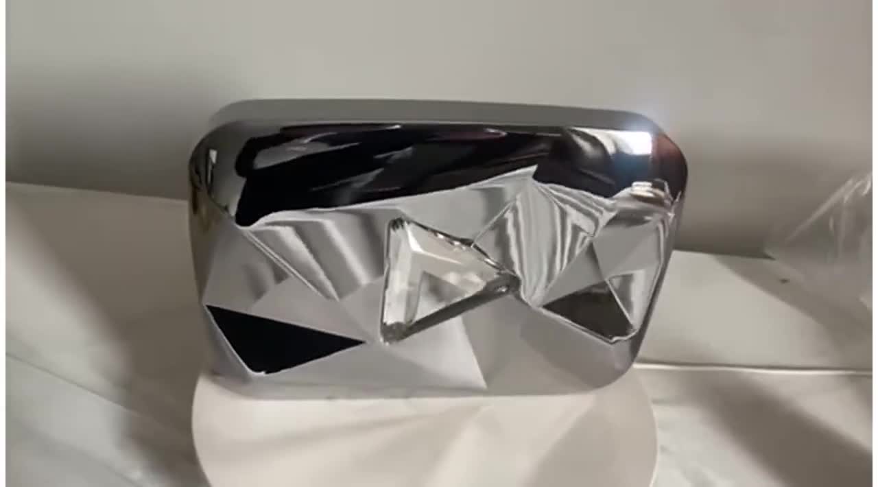 Youtube Silver Diamond Play Button - Etsy