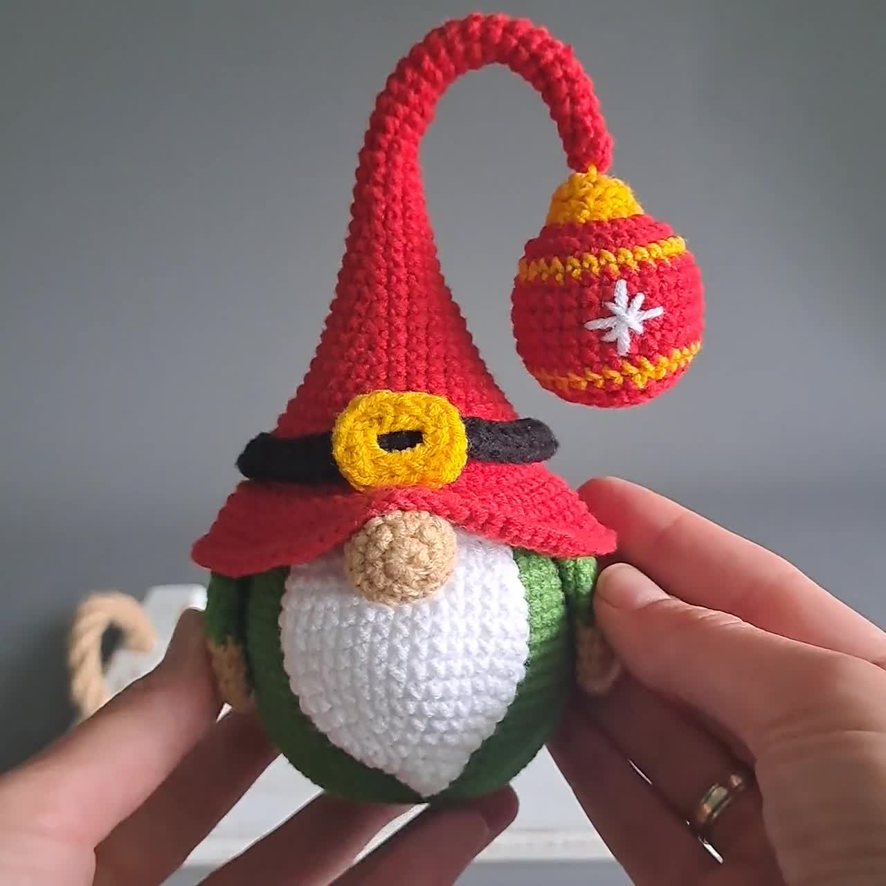 Crochet Patterns Gnome Keychain With Crochet Heart, Crochet Keychain  Amigurumi Pattern, Crochet Valentines Day Pattern, Small Crochet Decor 