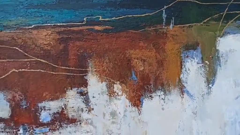 抽象的な森の絵画 | 緑の抽象画 | 緑の抽象画 | 抽象的な風景 | 抽象的