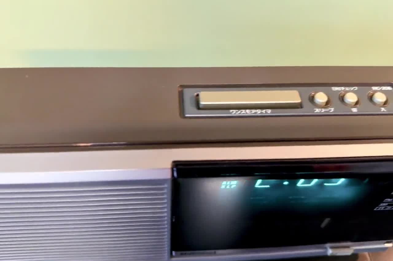 ナショナル パナソニック RC206 クロックラジオ | シルバー、80年代