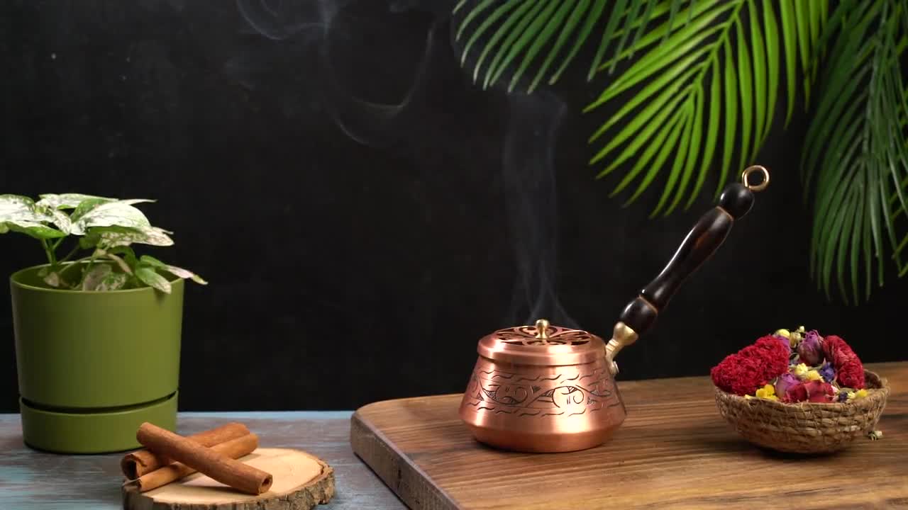 銅製香立て、銅製香炉、銅製香炉、香炉 - Etsy 日本