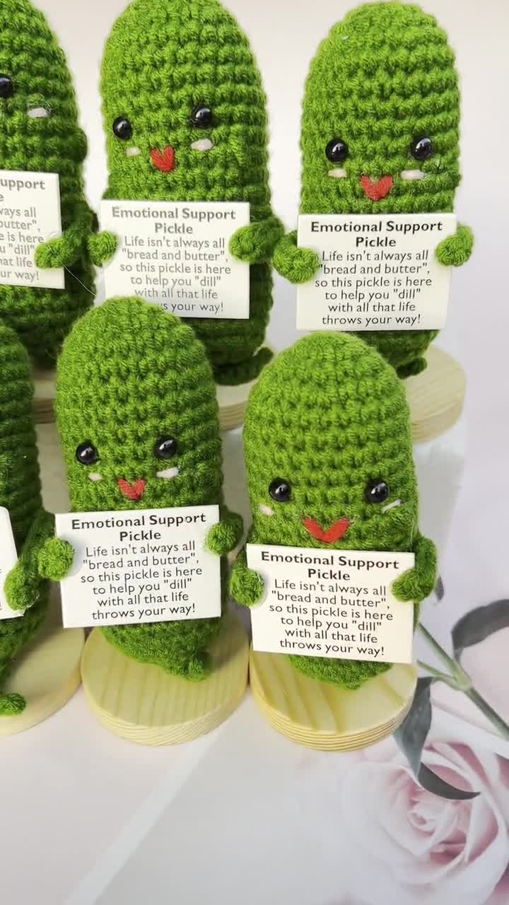 Positive pickle/ emotional support pickle – Knots & Flowers