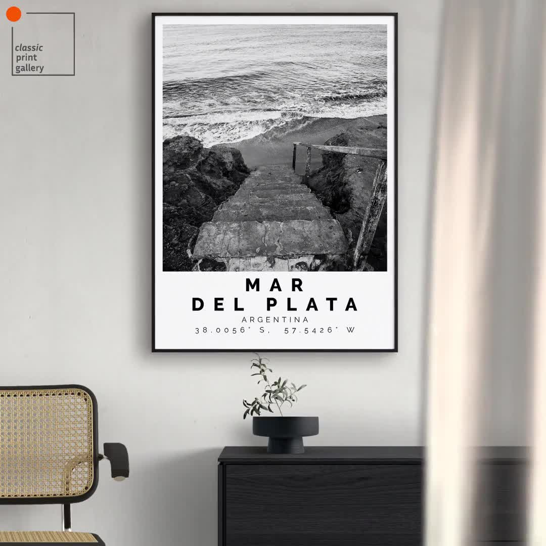 Mar del Plata Poster Black and White Print, Mar del Plata Wall Art, Mar del  Plata Travel Poster, Mar del Plata Photo Print, Argentina,5488