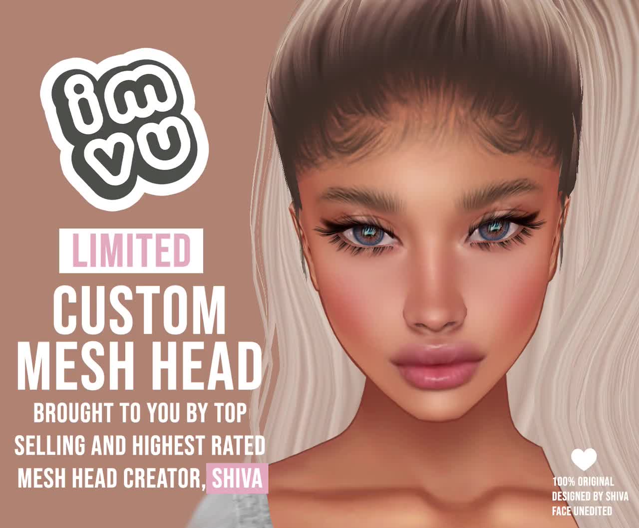 Cabezal de malla personalizado IMVU - LIMITADO