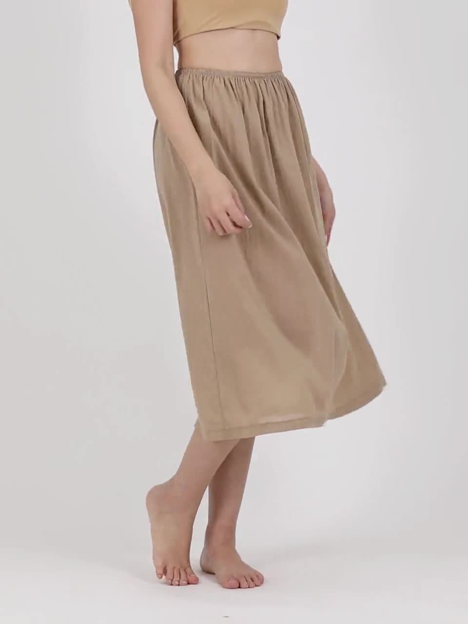 knee length dresses for ladies MANCYFIT | Half Slips for Women Underskirt Dress Extender Lace Trim Knee  Length Midi Skirt 19