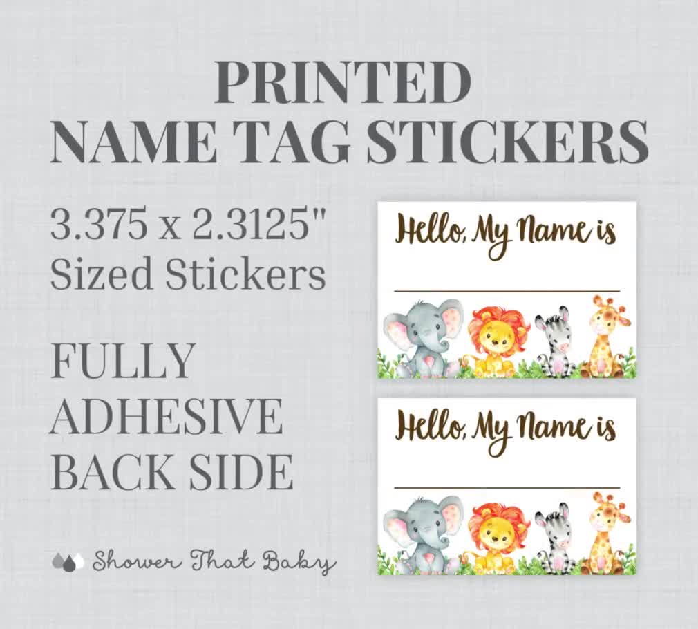 Jungle Safar Zoo Anmal Hershey Kss Labels Stckers, 108 Personalzed Jungle Safar Zoo Anmal Hershey Kss Labels Stckers, 108 Personalzed