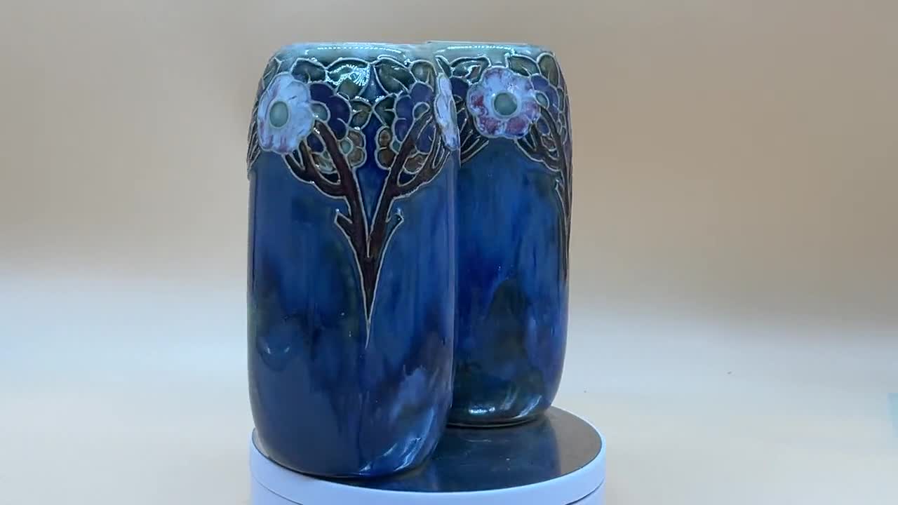 アンティークのリリー パーティントン ロイヤル ドルトン 陶器の花瓶 2