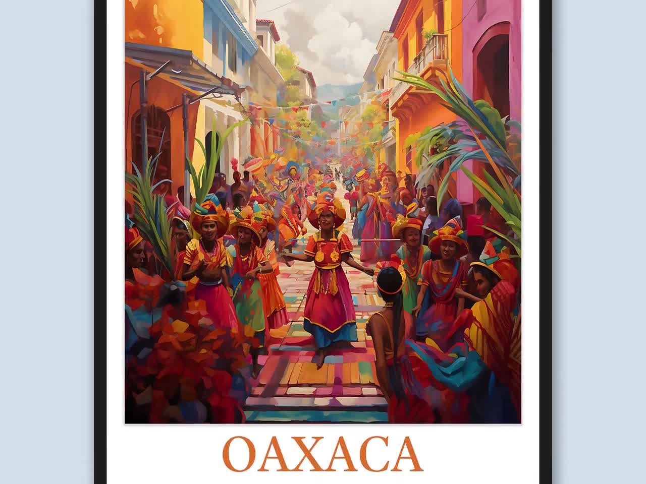 Oaxaca Travel Print: Watercolor Mexico Wall Art - Etsy