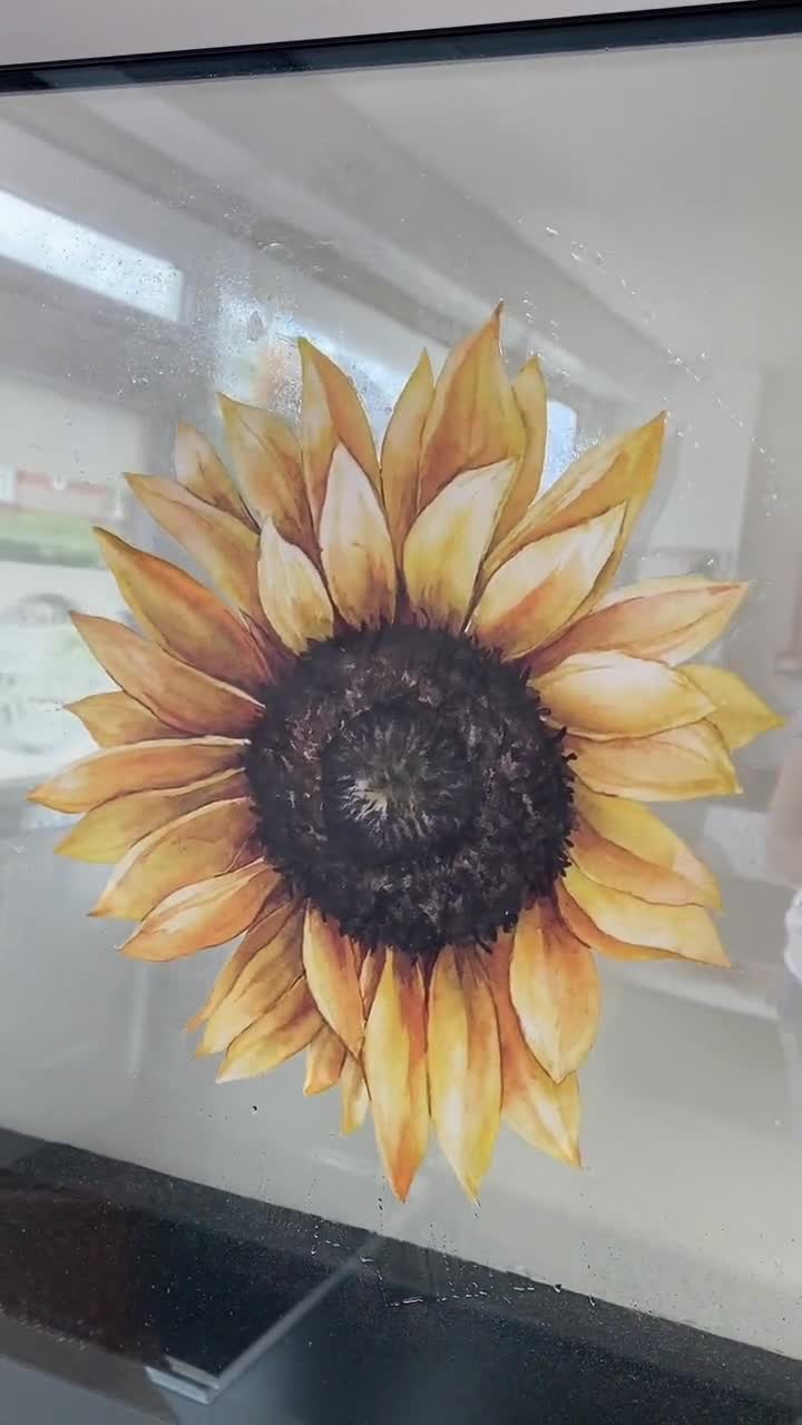 thumbnail image 2 of 83 Piece Sunflower Window Clings - Spring Easter Decals With Butterflies & Bees For Glass Decor 2 of 12