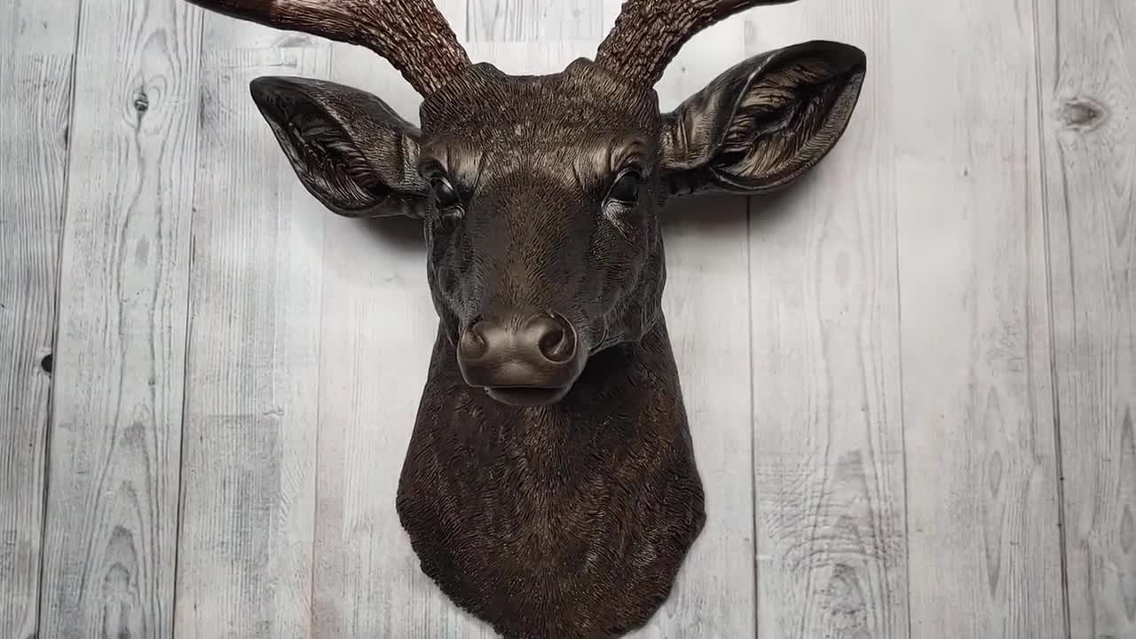 Faux Taxidermy Deer Head, Stag Wall Mount - Etsy