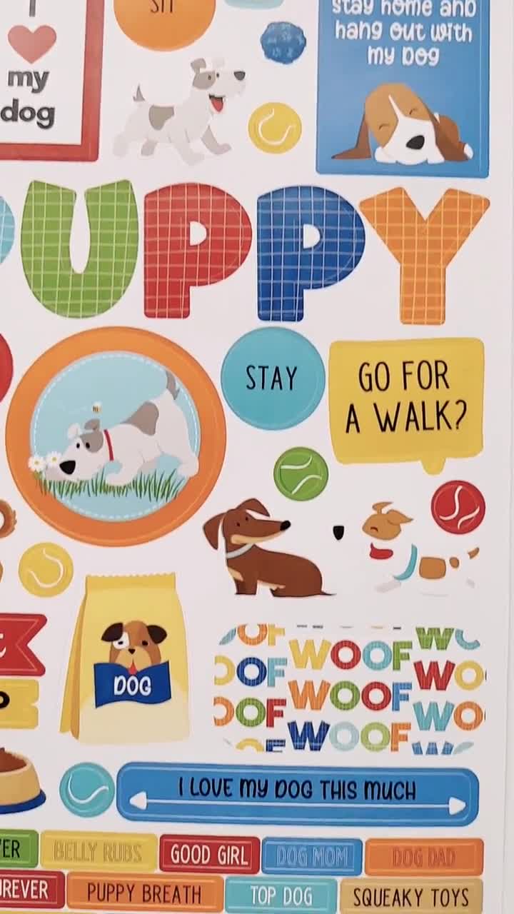 Go For a Walk - Dog Lover Dog Scrapbook Paper 12x12