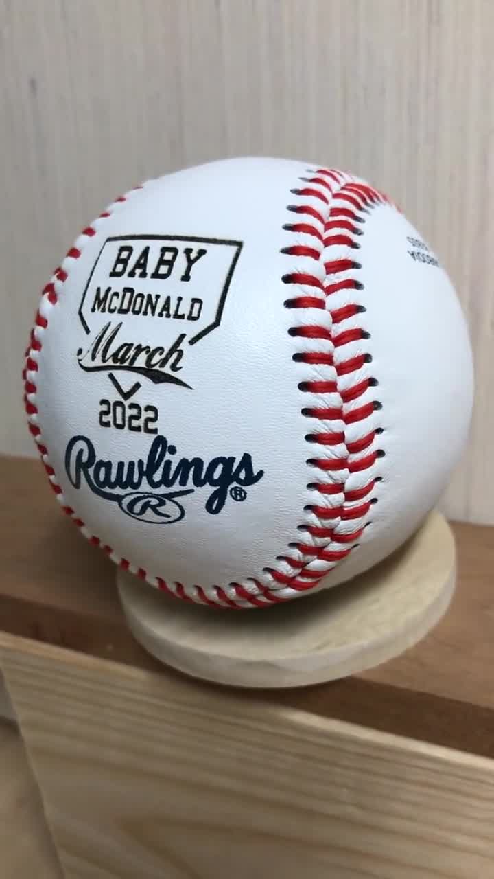 Rawlings Baseball Personalized for Baby Announcement