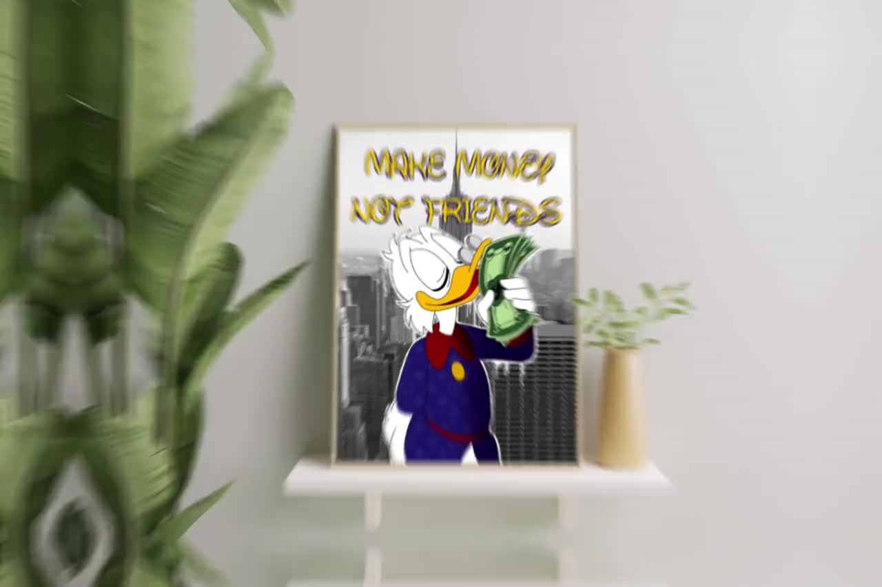 Louis Vuitton Donald Duck Framed Art Print 29.5 X 20.5, ShopGoodwill.com