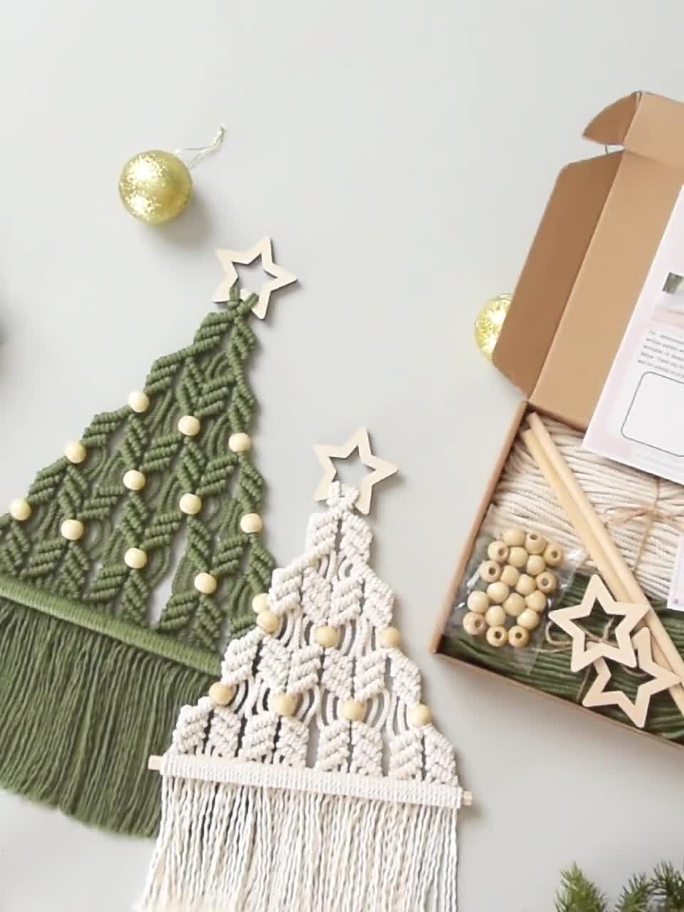 DIY Christmas Kit Christmas Tree Kit Macrame Christmas Boho 