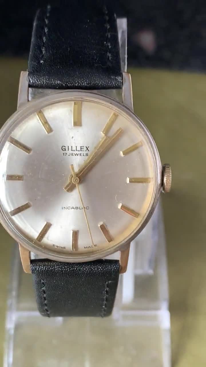 Ladies Vintage GILLEX Hand Wind Gold Plated Wrist Watch - Etsy