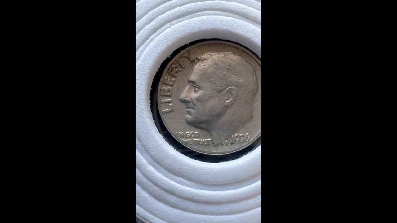 1976年ルーズベルト・ダイム（ミントマークなし）コレクターズコイン