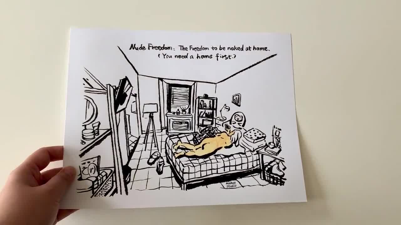 Nude Freedom Print, Nude Woman at Bed Painting, Watercolor Print, Stay at  Home Art, Home Decor, Nude Art Print, Wall Decor, 8.5x11 - Etsy