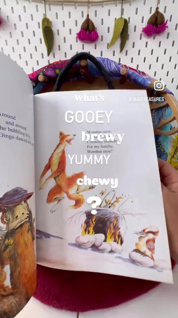 Felt Wombat Stew Billy Can and Small Parts Play Set | Sensory Enhancement | Reading Enhancement Aids | Australian Bookish Toy | Wombat Stew video poster
