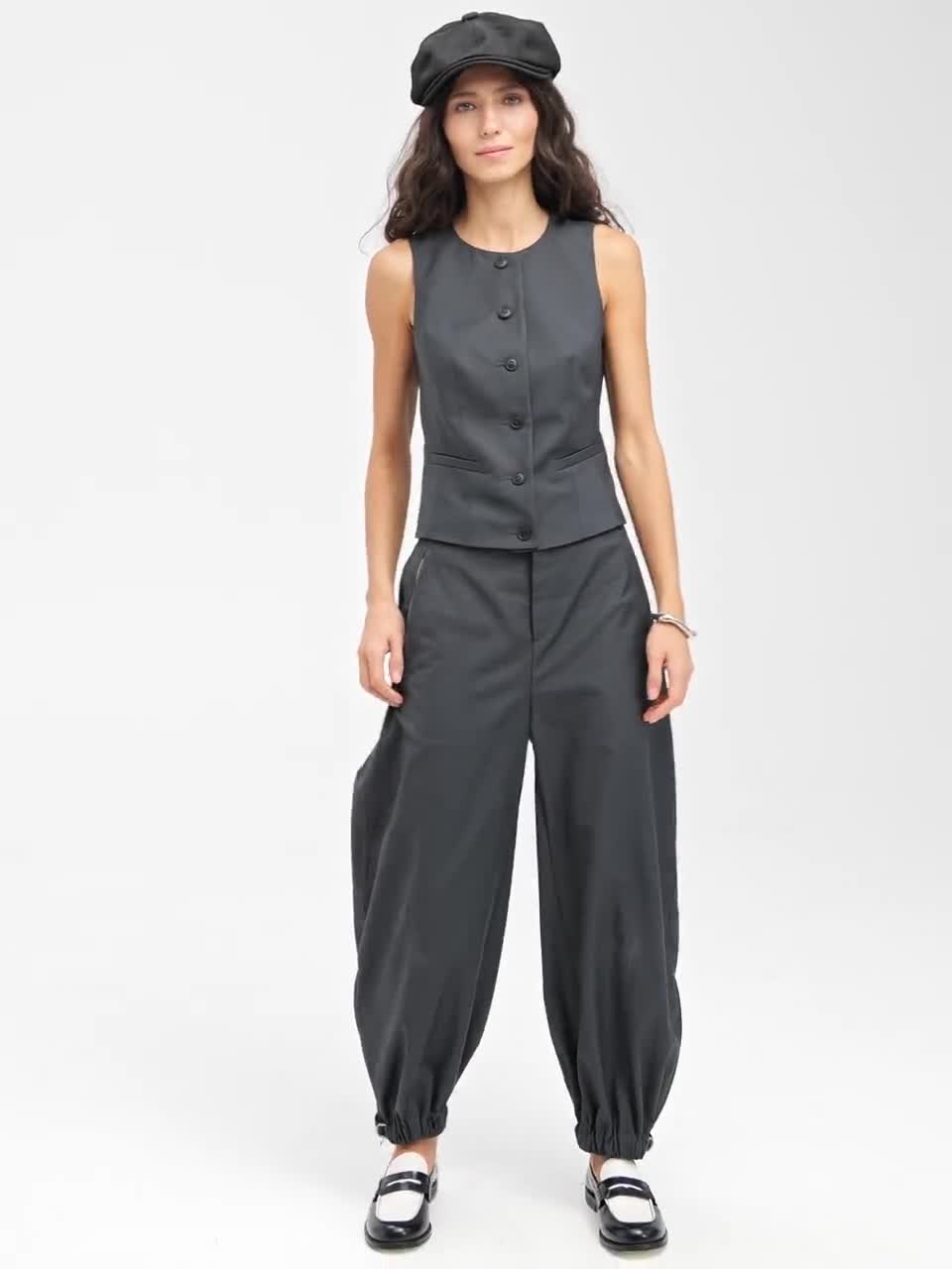 Button Vest Pdf Sewing Pattern for Women | Sizes 42 / 44